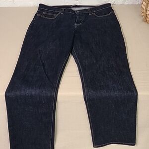 London Jeans Dark Wash Straight Size 12